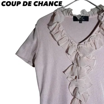 쿠 드 샹스 프릴 반팔 컷소 티셔츠 COUP DE CHANCE 티셔츠