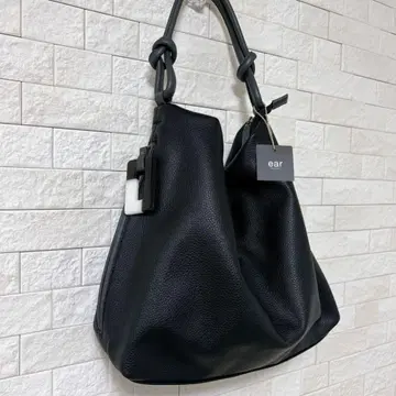 ear PAPILLONNER 이어 파피용네 수지 부품 원 핸들 백 블랙