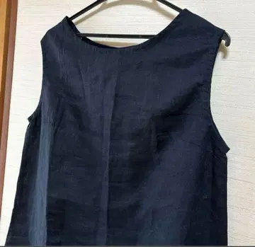 fog linen work 네이비 린넨 원피스