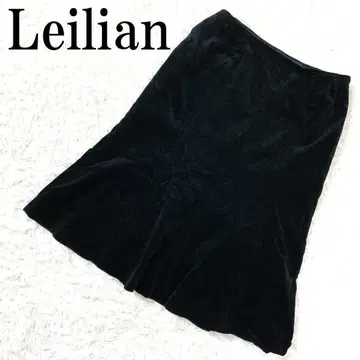 Leilian 레리안 벨로아 스커트 블랙 9 B8786