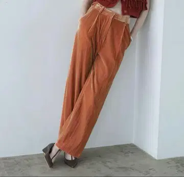 24AW 클레인 벨로르 탭 와이드 팬츠