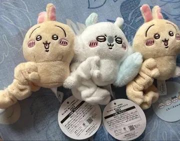 2종 세트 치이카와 (먼작귀) 모몽가 토끼 봉제 인형 스크런치