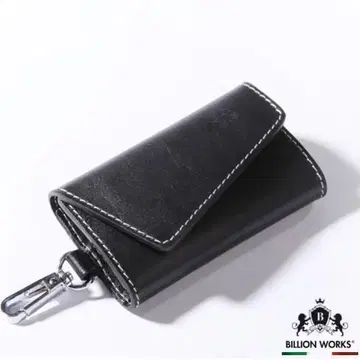 키 케이스 남성용 여성용 세련된 귀여운 블랙 가죽 천연 가죽