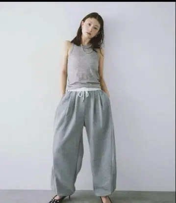 HANNE 사이드 라인 스웨트 팬츠
