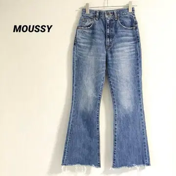 MOUSSY 마우지 데님 팬츠 부츠 컷 블루 S