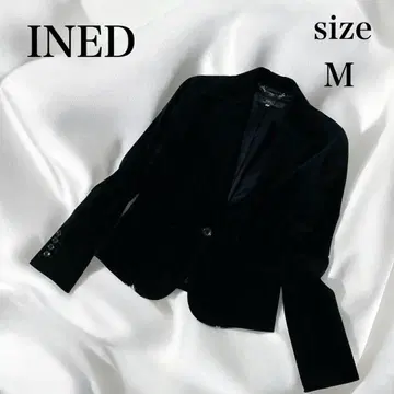[새상품급] INED 벨로아 테일러드 자켓 M 여성용 9 블랙