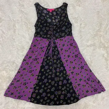 Betsey Johnson 베Betsy Johnson 실크 꽃무늬 원피스
