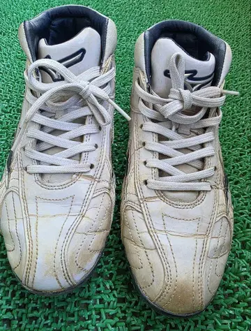 Mizuno 포인트 스파이크 슈즈 화이트/네이비 25.5cm
