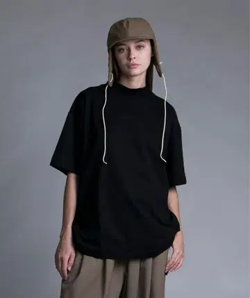 MERCERIZATION JERSEY MOCKNECK T-SHIRT