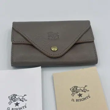 미사용 새상품 일비종떼 IL BISONTE 컴팩트 지갑 카드 케이스
