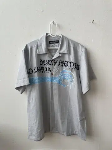 NECK FACE 반팔 셔츠 그레이