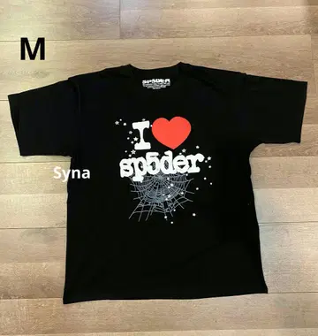 sp5der 스파이더 티셔츠 블랙