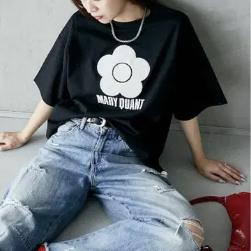 마리 콴트 MARY QUANT x PUBLUX 상량 자수 티셔츠