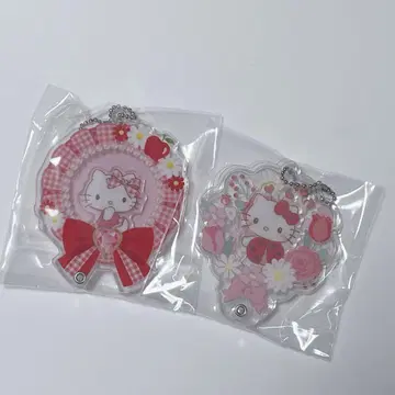 산리오 시크릿 커스텀 아크릴 참 헬로키티 2개 세트