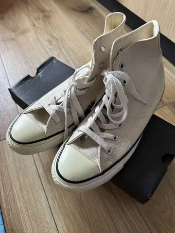 CONVERSE ALL STAR 화이트 하이컷 스니커즈