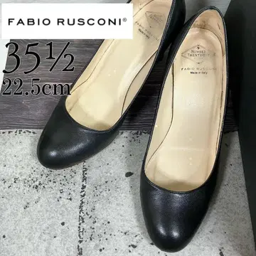 FABIORUSCONI 파비올루스콘이 22.5 라운드 펌프스 블랙