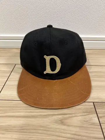 THE H.W.DOG&CO BB two tone lether cap