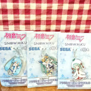 하츠네 미쿠 아크릴 키링 SNOW MIKU 키체인 마스코트