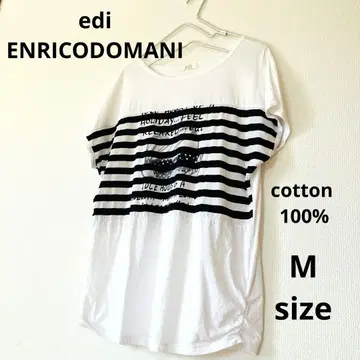 edi ENRICODOMANI 반팔 티셔츠 코튼 100% M 사이즈