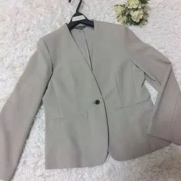 UNITED ARROWS 노카라 자켓 라이트 그레이