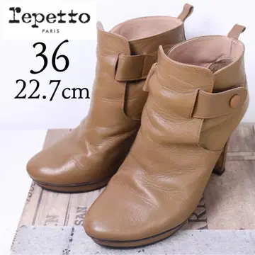 repetto 레페토 22.7cm 숏부츠 벨트 힐
