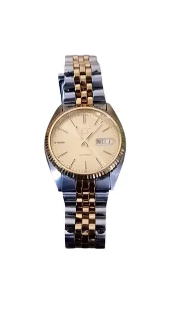 정크 제품 SEIKO 5 7S26-0500 오토매틱 데이데이트 손목시계