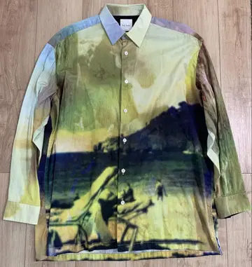 Paul Smith 풍경 프린트 긴팔 셔츠 M