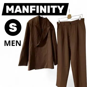 MANFINITY 남성용 수트 S 브라운 자켓 팬츠 얇은 소재