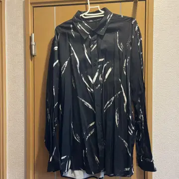 ZARA 릴랙스 핏 긴팔 셔츠 블랙/화이트
