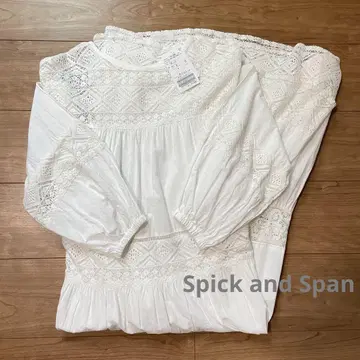 Spick and Span HYU 레이스 개더 원피스