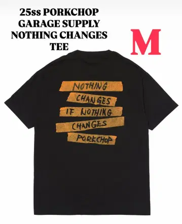 25ss PORKCHOP NOTHING CHANGES TEE 사이즈 M