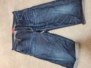 XL 다크 블루 스트레이트 레그 데님
