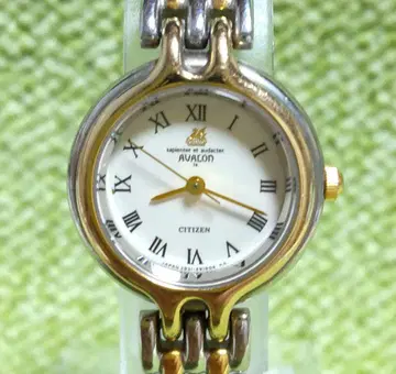[작동품] CITIZEN AVALON 여성용 손목시계 쿼츠 콤비 컬러