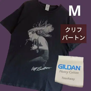 밴딩 T/락/GILDAN/M/메탈리카/헤비메탈/블랙