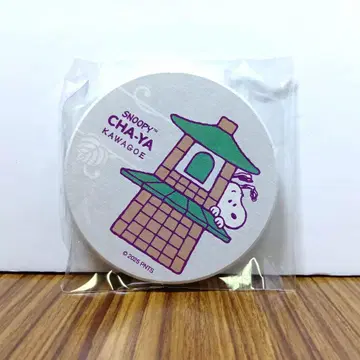 스누피 찻집 가와고에 스누피 규조토 코스터 시간의 종 가와고에 한정품