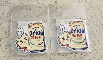 오리온 맥주 치이카와 (먼작귀) 콜라보 아크릴 마그넷 맥주 캔 시사 2개