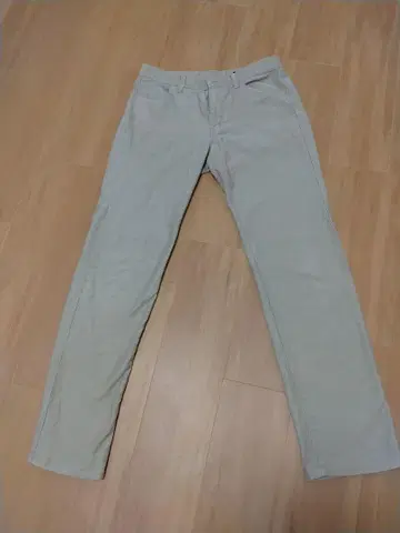 BLUE WAY COMPANY 베이지 슬림 핏 팬츠