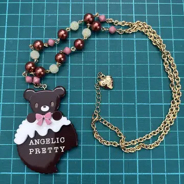 Angelic Pretty 진저 곰 비스킷 목걸이