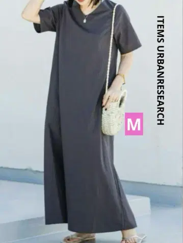 새상품급 ITEMS URBANRESEARCH A라인 린넨 원피스 M