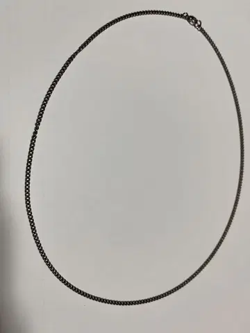 티타늄 목걸이 팥 체인 롱 약 62cm