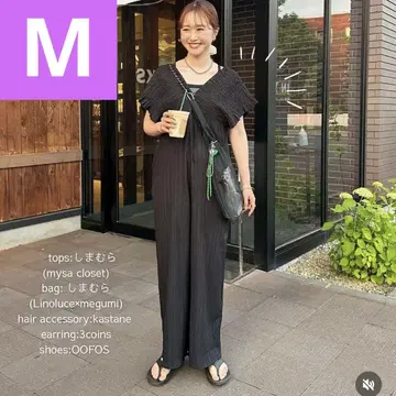 시마무라 laxdantia 셔링 살로펫 블랙 M 사이즈