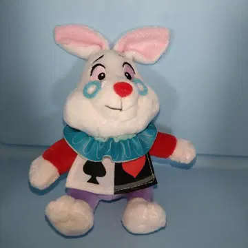 디즈니 원더랜드 앨리스 화이트 토끼 봉제 인형 공 체인