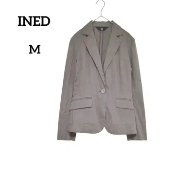 이네드 자켓 테일러드 자켓 봄/여름 노카라 M 브라운 일본제