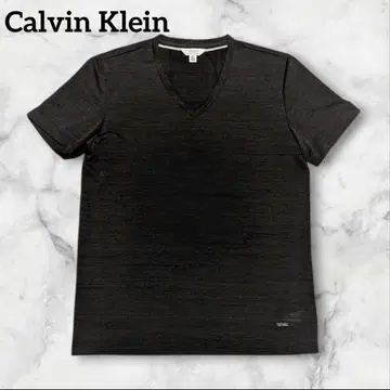 Calvin Klein 캘빈클라인 V넥 티셔츠 M 블랙