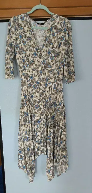 Desigual 꽃무늬 7부 소매 원피스 38
