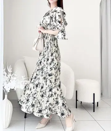 mily bilet 반팔 원피스 꽃무늬 M 사이즈