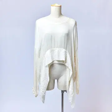 [ 변형 디자인 vintage 실크 블라우스 ] 스팽글 비대칭