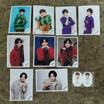 오자키 류세이 공식 사진 9매 & 클립 세트