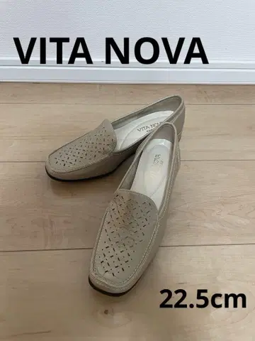 VITA NOVA 베이지 로퍼 메쉬 디자인 22.5cm