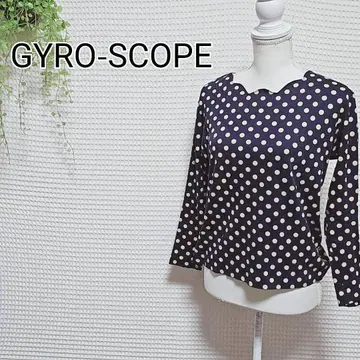 GYRO-SCOPE 도트 무늬 긴팔 상의